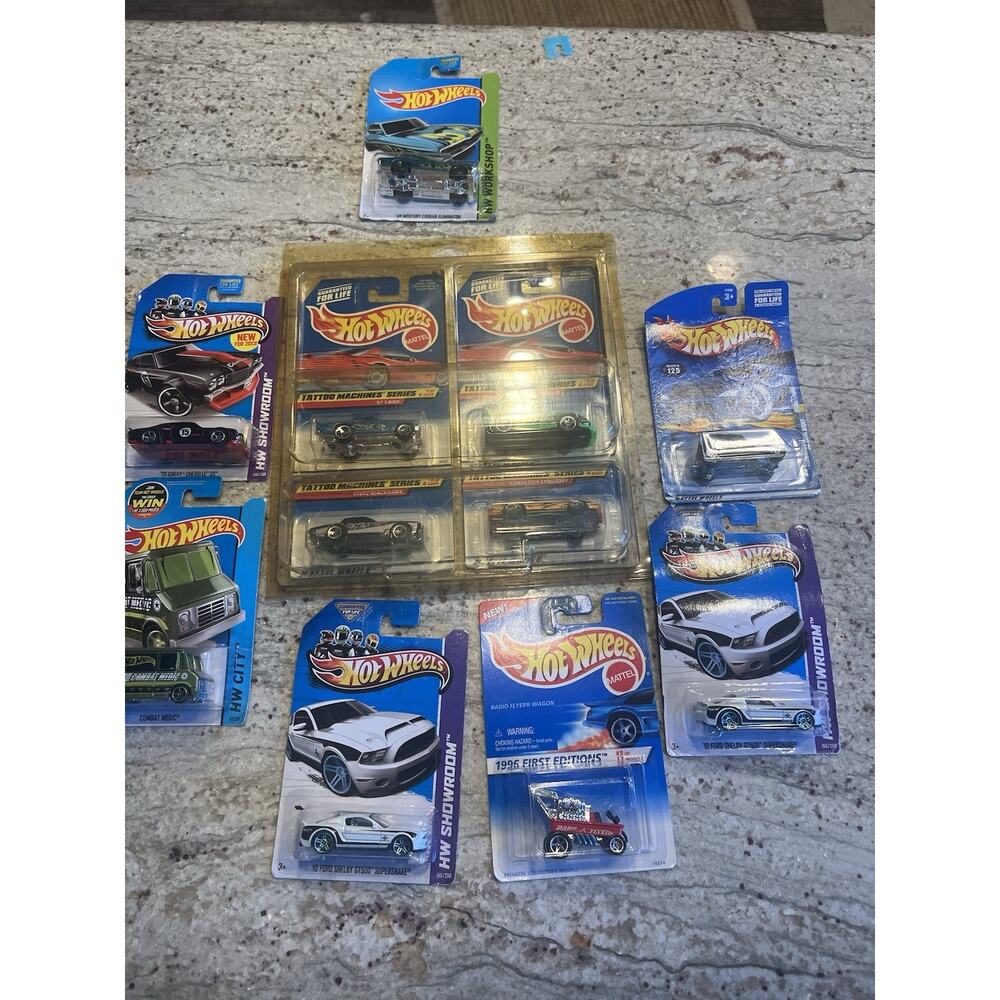Hot Wheels Lot of 10 , 5 Vintage and 1 extra